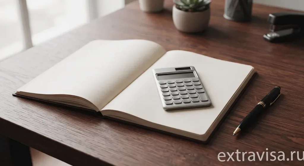 EB-1A для бухгалтера из Молдовы: бухгалтер работает с финансовыми документами и калькулятором